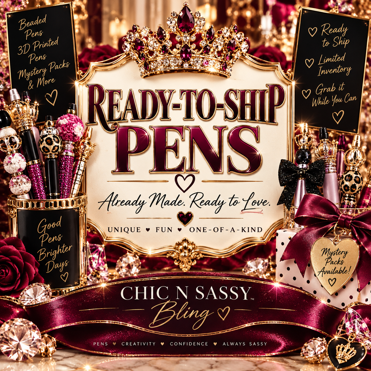 Ready To Ship Pens