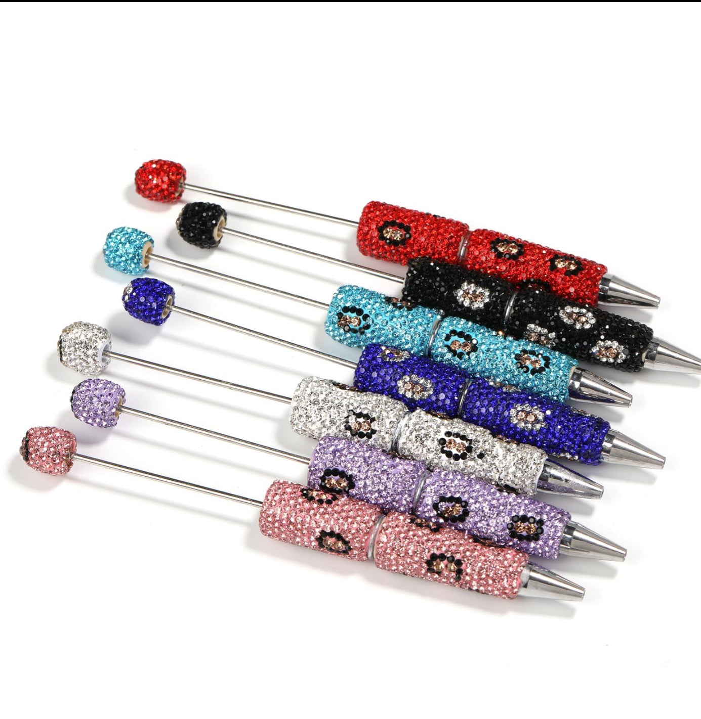 Animal Print Rhinestone Pen